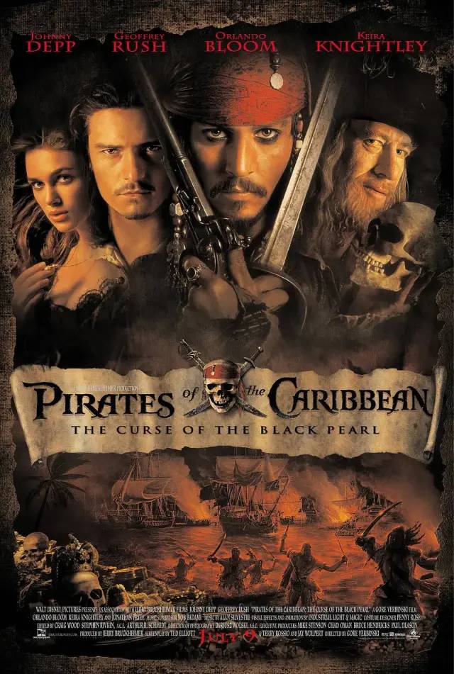 加勒比海盗   Pirates of the Caribbean The Curse of the Black Pearl   加勒比海盗1：黑珍珠号